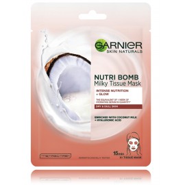 Garnier Skin Naturals Nutri Bomb Milky Tissue lokšņu maska ​​sausai ādai