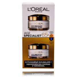 L'oreal Age Specialist 65+ komplekts sievietēm (50 ml. dienas krēms + 50 ml. nakts krēms)