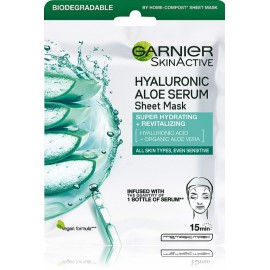 Garnier Hyaluronic Aloe Serum Tissue Mask mitrinoša lokšņu sejas maska