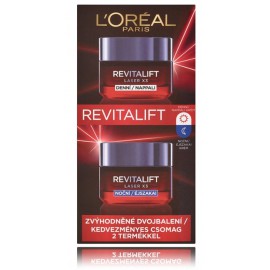 Loreal RevitaLift Laser x 3 sejas kopšanas komplekts (50 ml. dienas krēms + 50 ml. nakts krēms)