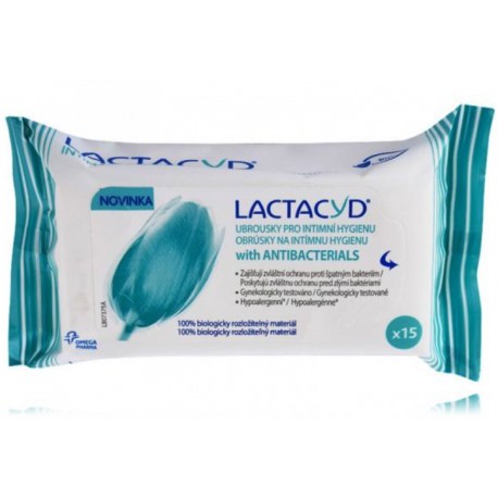 Lactacyd Pharma Intimate Cleansing Wipes antibakteriālas intīmās higiēnas salvetes