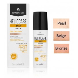 Heliocare 360 ° Color SPF50 + Skin Gel saules aizsargājošs sejas krēms ar toni 50 ml.