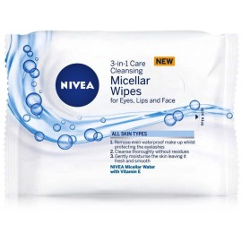 Nivea Micellar Cleansing Wipes 3in1 очищающие салфетки для лица