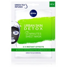 Nivea Urban Skin Detox 10 Minutes Sheet Mask atsvaidzinoša lokšņu sejas maska