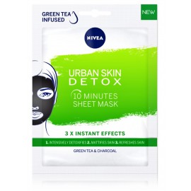 Nivea Urban Skin Detox 10 Minutes Sheet Mask освежающая тканевая маска для лица