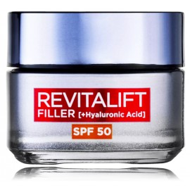 L'oreal RevitaLift Filler SPF 50 pretgrumbu sejas krēms