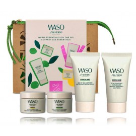 Shiseido Waso Essentials On The Go набор (средство 30 мл + крем 15 мл + маска 15 мл + маска 30 мл)