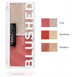 Makeup Revolution Color Play Blushed sārtums un izgaismotājs