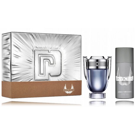 Paco Rabanne Invictus komplekts vīriešiem (100 ml. EDT + 150 ml. izsmidzināms dezodorants)