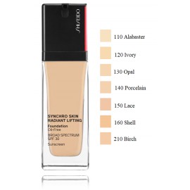 Shiseido Synchro Skin Radiant Lifting Foundation SPF30 grima pamats