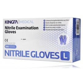 Kingfa Medical одноразовые нитриловые перчатки фиолетового цвета, 100 шт.