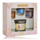 Yankee Candle Sakura Blossom Festival komplekts (3 x 37 g aromātiskā svece + 121 g aromātiskā svece)