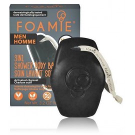 Foamie What A Man 3in1 Shower Body Bar ķermeņa un matu tīrīšanas līdzeklis vīriešiem