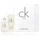 Calvin Klein CK One komplekts vīriešiem/sievietēm (50 ml. EDT + 100 ml. dušas želeja)