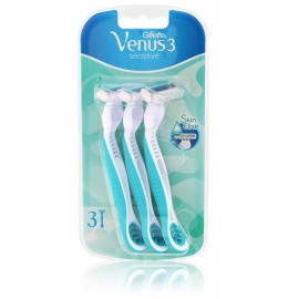 Gillette Venus 3 Sensitive vienreizējās lietošanas skuvekļi sievietēm