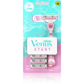 Gillette Venus Start skuveklis un 3 maināmie uzgaļi