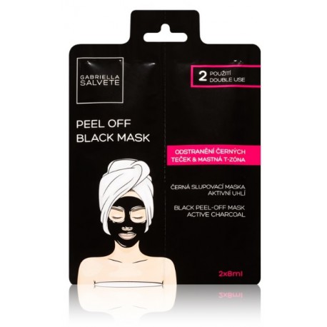 Gabriella Salvete Active Charcoal Black Peel-Off Mask pīlinga sejas maska