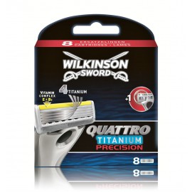 Wilkinson Sword Quattro Titanium Precision skuvekļa galviņas