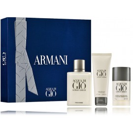 Giorgio Armani Acqua Di Gio komplekts vīriešiem (100 ml EDT + 75 ml dezodorants + 75 ml balzams pēc skūšanās)