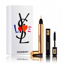 Yves Saint Laurent Touche Eclat komplekts (Touche Éclat Nr. maskētājs 2,5 ml + Volume Effet Faux Cils Nr. skropstu tuša Nr. 1 2 ml.)