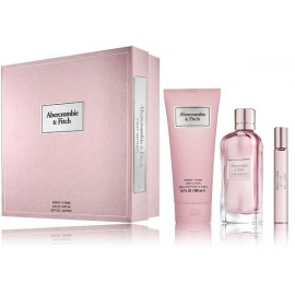 Abercrombie & Fitch First Instinct for Her komplekts sievietēm (100 ml. EDP + 15 ml. EDP + 200 ml. ķermeņa losjons)