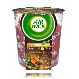 Air Wick Essential Oils Warm Amber Rose aromātiska svece