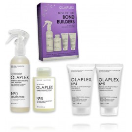 Olaplex Best of the Bond Builders komplekts matu atjaunošanai (155 ml. Nr. 0 + 100 ml. Nr. 3 + 30 ml. Nr. 4 + 30 ml. Nr. 5)