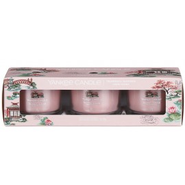 Yankee Candle Tranquil Garden aromātisko sveču komplekts (3 gab. x 37 g)