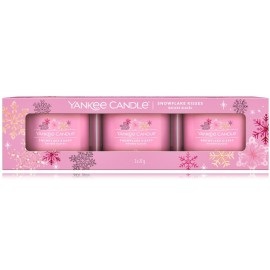 Yankee Candle Snowflake Kisses aromātisko sveču komplekts (3 gab. x 37 g)