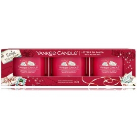 Yankee Candle Letters To Santa aromātisko sveču komplekts (3 gab. x 37 g)