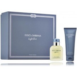 Dolce & Gabbana Light Blue Pour Homme komplekts vīriešiem (75 ml. EDT + 75 ml. losjons pēc skūšanās)