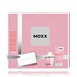 Mexx Whenever Wherever For Her komplekts sievietēm (30 ml. EDT + 50 ml. dušas želeja)