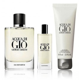 Giorgio Armani Acqua di Gio komplekts vīriešiem (125 ml. EDP + 15 ml. EDP + 75 ml. dušas želeja)