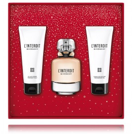 Givenchy L'Interdit komplekts sievietēm (80 ml. EDP + 75 ml. ķermeņa losjons + 75 ml. dušas želeja)