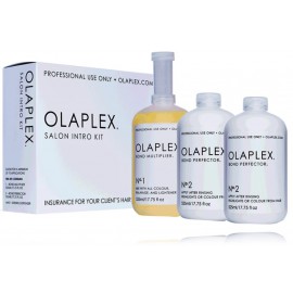 Olaplex Salon Intro Kit matu kopšanas komplekts (matu serums 252 ml. + 2 x matu emulsija 252 ml. + dozators)