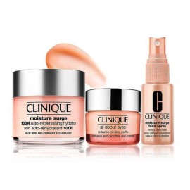 Clinique Moisture Surge Set komplekts (mitrinātājs 125 ml. + acu krēms 15 ml. + sprejs 30 ml.)