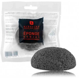Erborian Konjac Sponge Charcoal губка для очистки лица с активированным углем