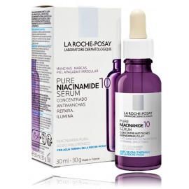 La Roche-Posay Pure Niacinamide 10 Serum tumšos plankumus un nevienmērīgo ādas toni mazinošs serums