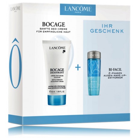 Lancome Bocage komplekts (krēmveida dezodorants 50 ml. + kosmētikas noņemšanas līdzeklis 30 ml.)