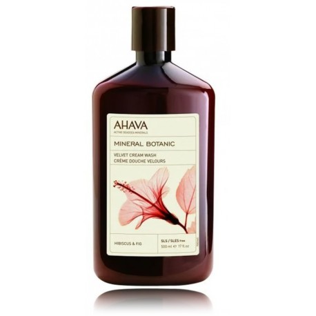 Ahava Mineral Botanic Hibiscus & Fig krēmveida ķermeņa mazgāšanas līdzeklis