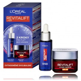 Loreal Revitalift Laser komplekts (nakts serums 30 ml. + dienas krēms SPF20 50 ml.)