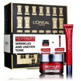 L'oreal Revitalift Laser Wrinkles And Uneven Tone komplekts (dienas krēms 50 ml. + acu krēms 15 ml.)