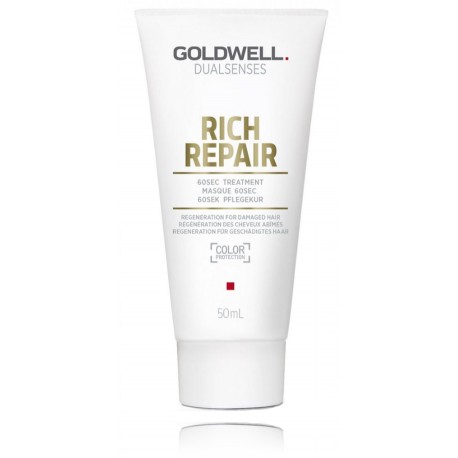 Goldwell Dualsenses Rich Repair 60 Sec ātras iedarbības atjaunojošais līdzeklis/maska sausiem un bojātiem matiem