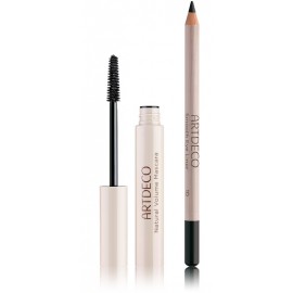 Natural Volume Mascara & Smooth Eyeliner Set komplekts (9 ml. skropstu tuša + 1,4 g. acu zīmulis)