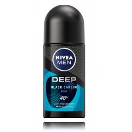 Nivea Men Deep Black Carbon Beat 48h rullveida antiperspirants vīriešiem