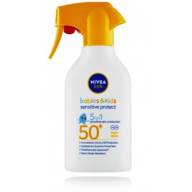 Nivea Sun Babies & Kids Sensitive Protect 5in1 SPF50+ saules aizsargsprejs bērniem