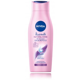 NIVEA Hairmilk Natural Shine atjaunojošs matu šampūns