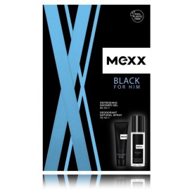 Mexx Black For Him набор для мужчин (50 мл. гель для душа + 75 мл. дезодорант)