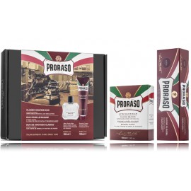 Proraso Classic Shaving Duo komplekts vīriešiem (100 ml balzams pēc skūšanās + 150 ml skūšanās krēms)