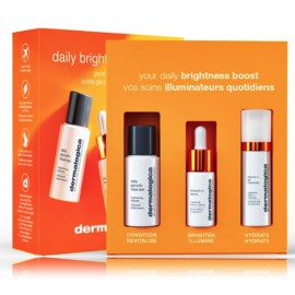 Dermalogica Daily Brightness Boosters starojumu piešķirošs komplekts sejai (attīrītājs 30 ml. + serums 10 ml. + gēls 15 ml.)